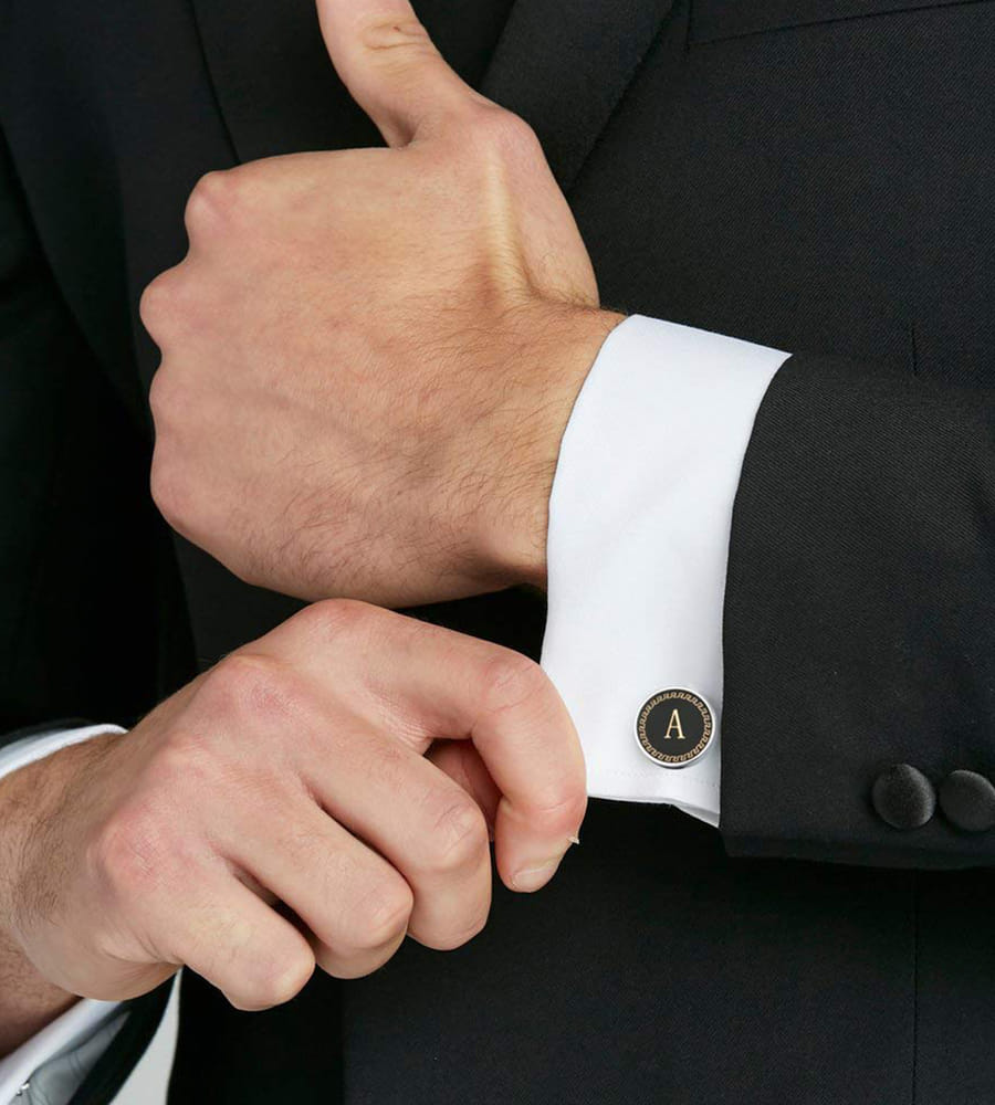 YouBella Jewellery Valentine Gifts for Men Latest Stylish Silver Plated Formal Cuff Links Cufflinks Set for Men