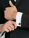 YouBella Jewellery Valentine Gifts for Men Latest Stylish Silver Plated Formal Cuff Links Cufflinks Set for Men