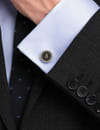 YouBella Jewellery Valentine Gifts for Men Latest Stylish Silver Plated Formal Cuff Links Cufflinks Set for Men