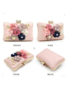 YouBella Jewellery for Women Jewellery Organiser Make up Cosmetics Storage Clutch Purse Box (YB_Clutch_2) (Pink)