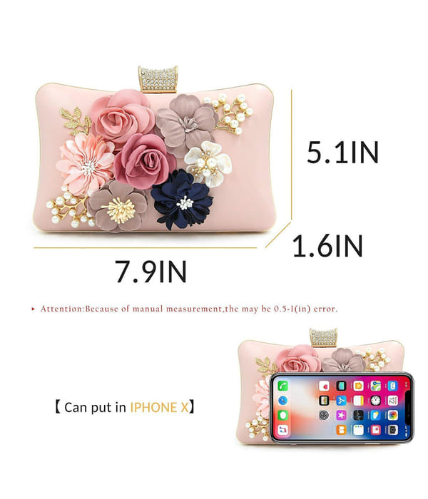 YouBella Jewellery for Women Jewellery Organiser Make up Cosmetics Storage Clutch Purse Box (YB_Clutch_2) (Pink)