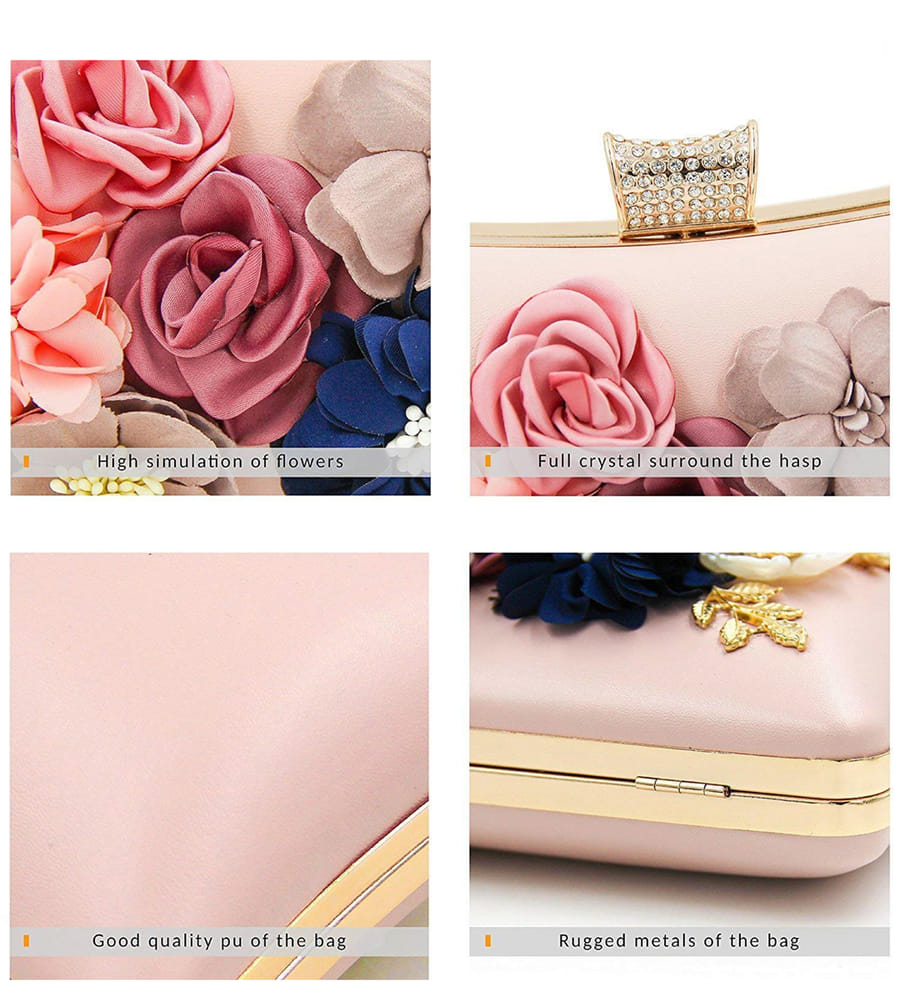 YouBella Jewellery for Women Jewellery Organiser Make up Cosmetics Storage Clutch Purse Box (YB_Clutch_2) (Pink)