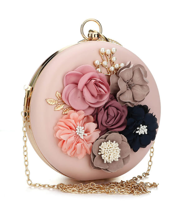 YouBella Jewellery for Women Jewellery Organiser Make up Cosmetics Storage Clutch Purse Box (YB_Clutch_3) (Pink)