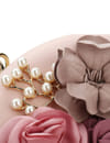 YouBella Jewellery for Women Jewellery Organiser Make up Cosmetics Storage Clutch Purse Box (YB_Clutch_3) (Pink)
