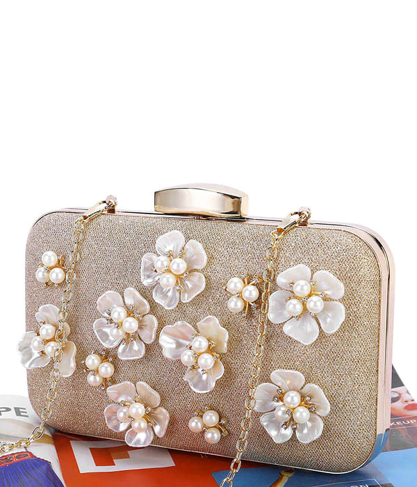 YouBella Jewellery for Women Jewellery Organiser Make up Cosmetics Storage Clutch Purse Box (YB_Clutch_4) (Brown)
