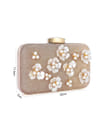 YouBella Jewellery for Women Jewellery Organiser Make up Cosmetics Storage Clutch Purse Box (YB_Clutch_4) (Brown)