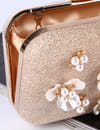 YouBella Jewellery for Women Jewellery Organiser Make up Cosmetics Storage Clutch Purse Box (YB_Clutch_4) (Brown)
