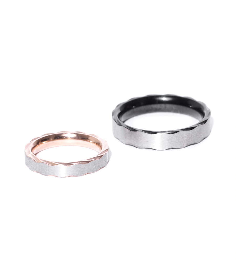 YouBella Silver-Toned Stone-Studded Couple Ring Set