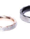 YouBella Silver-Toned Stone-Studded Couple Ring Set